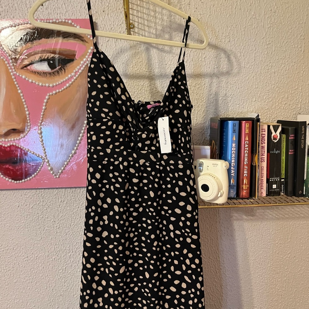 Francesca’s Polka dot maxi dress! Size medium